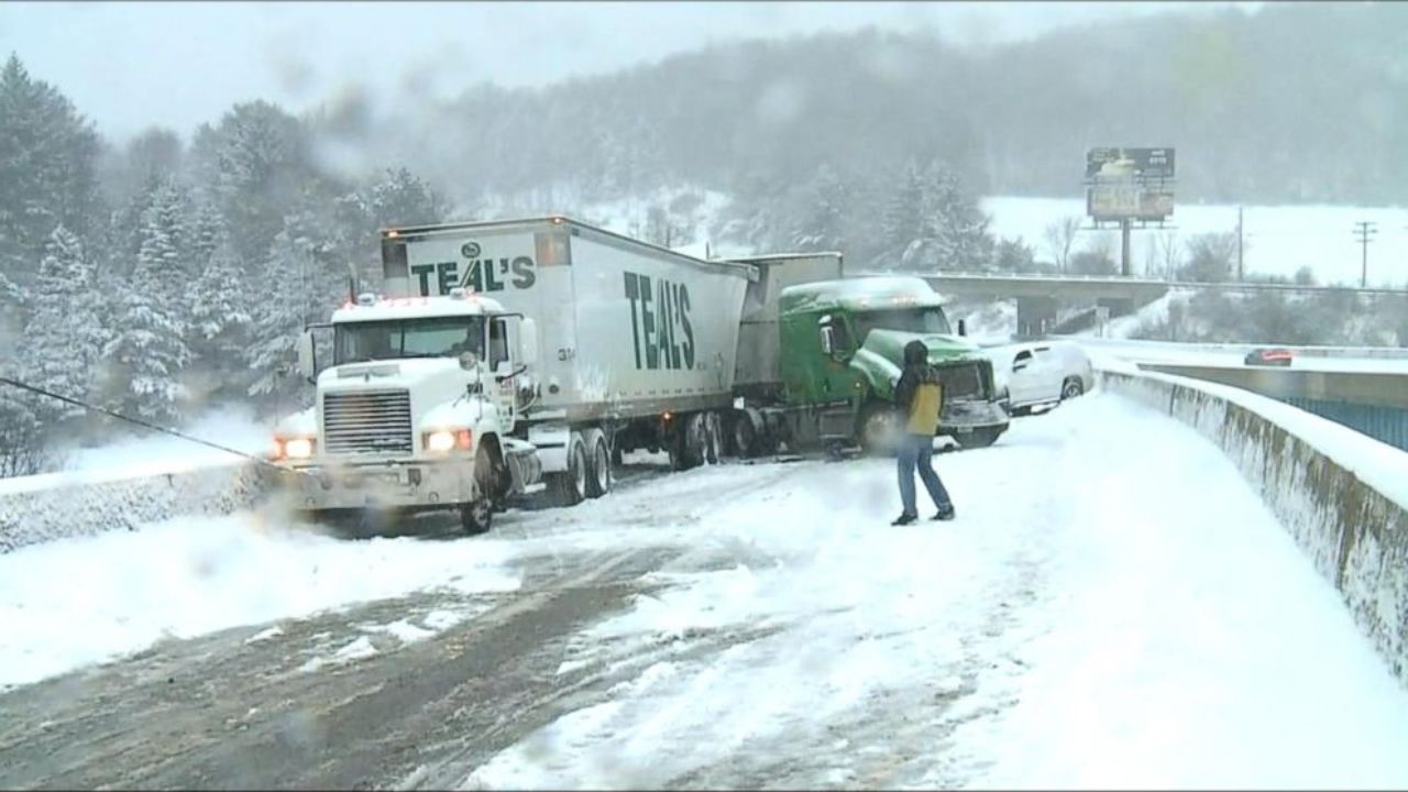 East Coast Hit By Powerful Winds Amidst Deadly Winter Storm