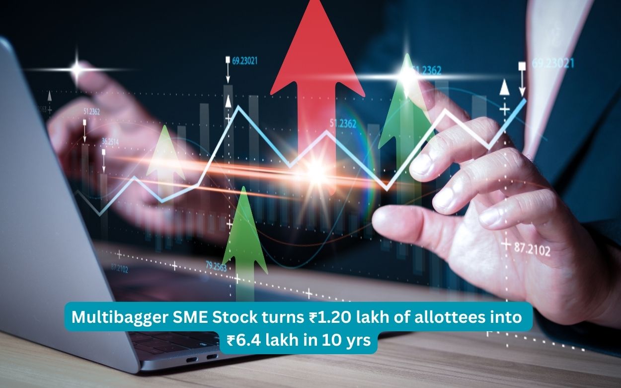 Multibagger SME Stock turns ₹1.20 lakh of allottees into ₹6.4 lakh in 10 yrs